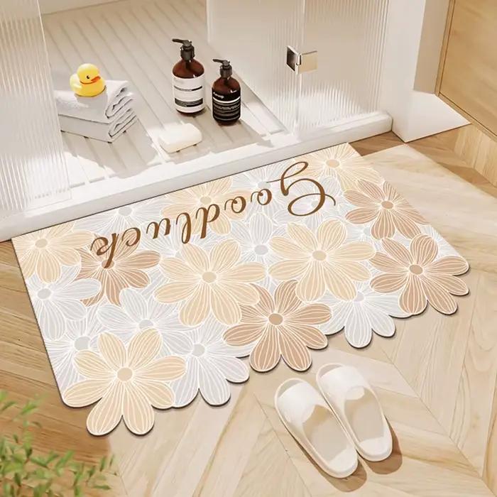 Tapis de sol pour porte de salle de bain