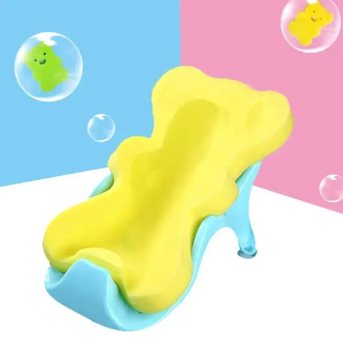 Éponge Polymères de Bain pour Bébé, Non-ALD, Antidérapante, Coussin de Bain pour Nourrisson, Siège pour Nouveau-Né, Soins