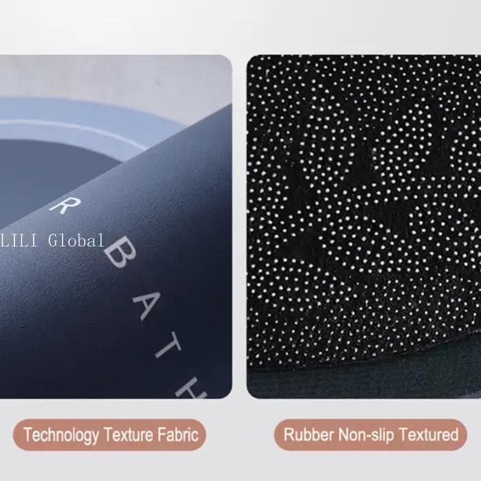 Tapis de bain absorbant antidérapant en diatomite pour salle de bain