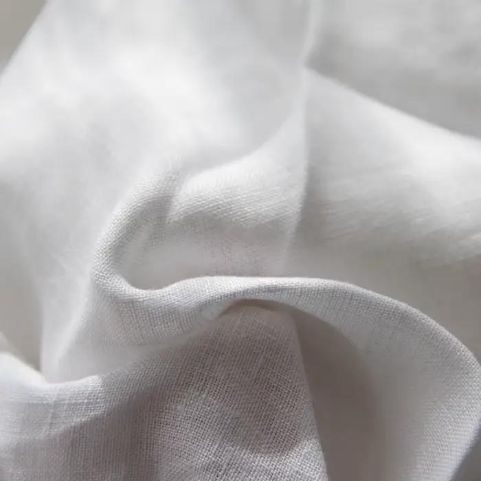 Drap-housse en lin 100% avec bande élastique, housse de matelas réglable coordonnante pour lit simple, double, king size, 140, 160, 200cm