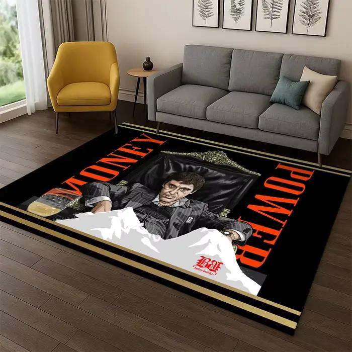 Tapis 3D Scarface Classic Movie Tony pour chambre à coucher