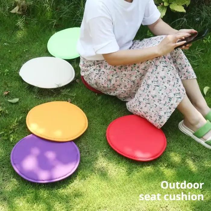 Coussin de chaise rond couleur bonbon, coussins de siège avec cordon de serrage pour jardin, Patio, cuisine, bureau, 30x30CM