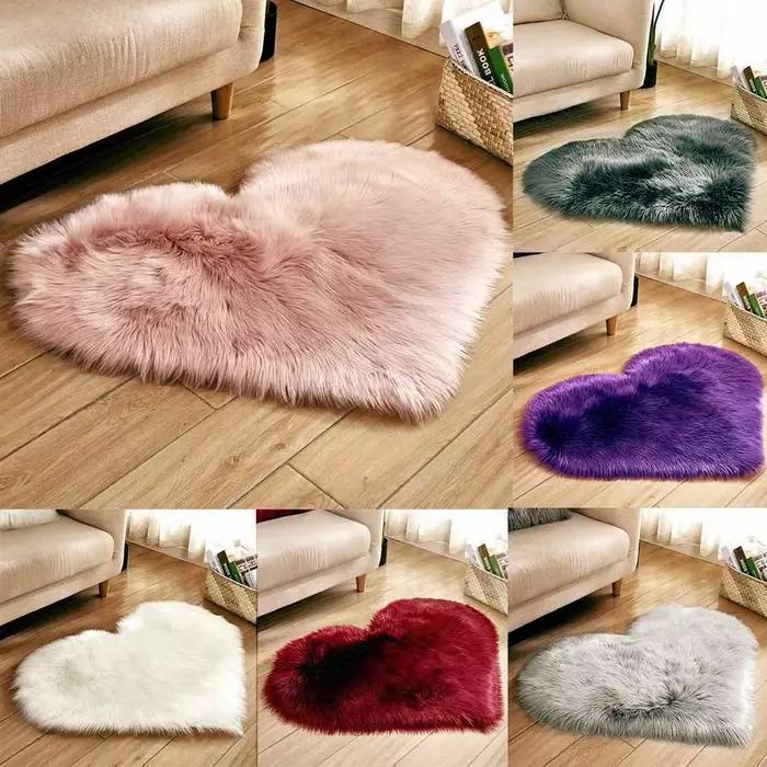 Tapis Antidérapant en Fausse Fourrure