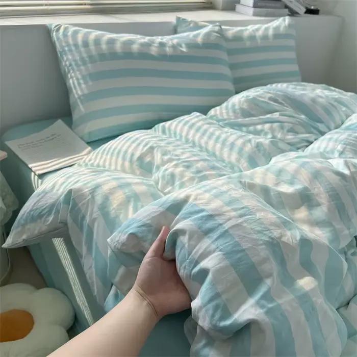 Ensemble de housse de couette en coton lavé