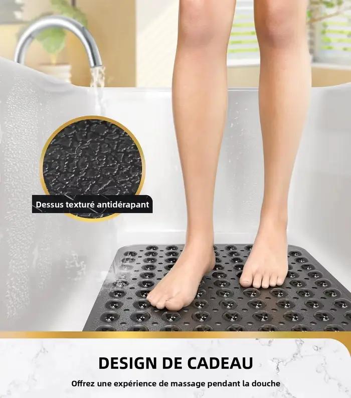 Tapis de baignoire Extra Long antidérapant 40x16 pouces