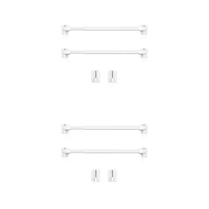 2/4 PIÈCES Tringles de Douche Extensibles et Réglables pour Salle de Bain