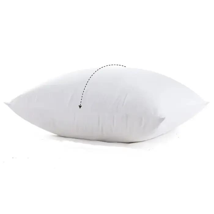 4 ou 2 pièces ensemble coussin noyau confort literie 18x18 pouces jeter oreiller blanc doux oreillers décoratifs pour canapé-lit canapé en gros