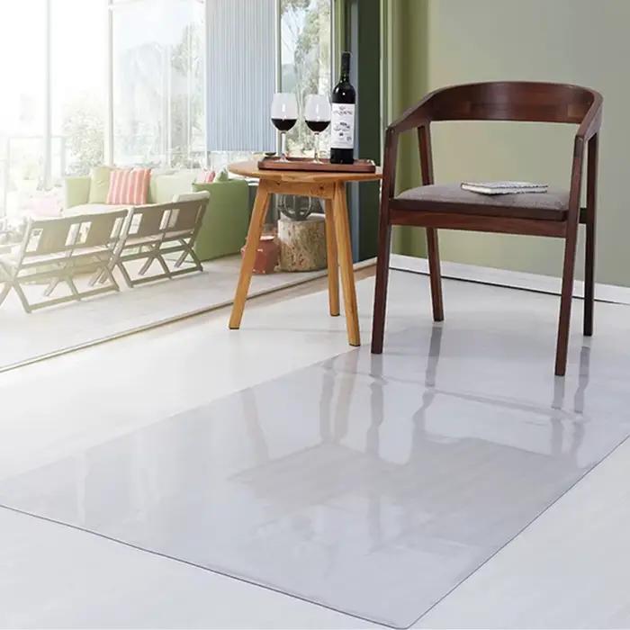 Tapis de Protection de sol en bois Transparent, paillasson de sol en plastique PVC, pour chaise d'ordinateur, tapis de protection en plastique, tapis de mise à la terre, nouveauté 20221