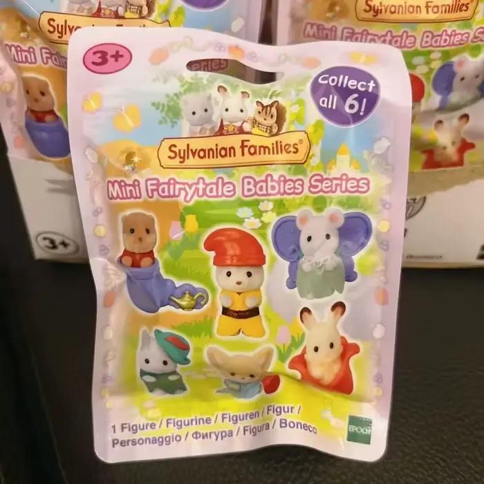 En stock : Jouet de cuisine Casa Sylvanian Families pour fille, mini-salle de fête féerique, jouets pour enfants, mini-aliments pour filles, sac surprise
