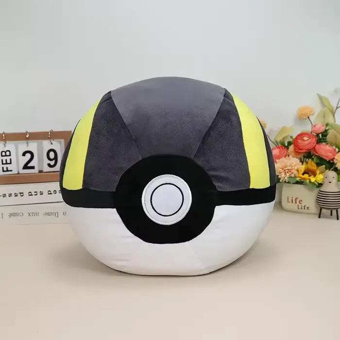 Coussin en peluche Pokémon Ultra Ball Master Ball Poke Ball, coussin Pokeball grande taille, poupée Pocket Monster pour chambre à coucher