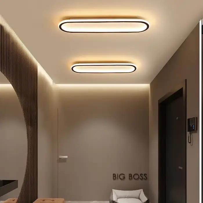 Plafond moderne à LEDs lampe pour salon salle à manger salle de bain chambre allée couloir lustre décor à la maison luminaire Lustre