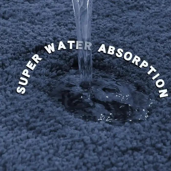 Tapis de salle de bain antidérapant à Absorption d'eau