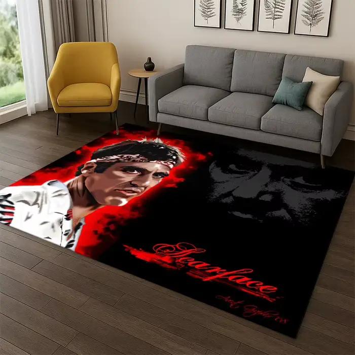 Tapis 3D Scarface Classic Movie Tony pour chambre à coucher