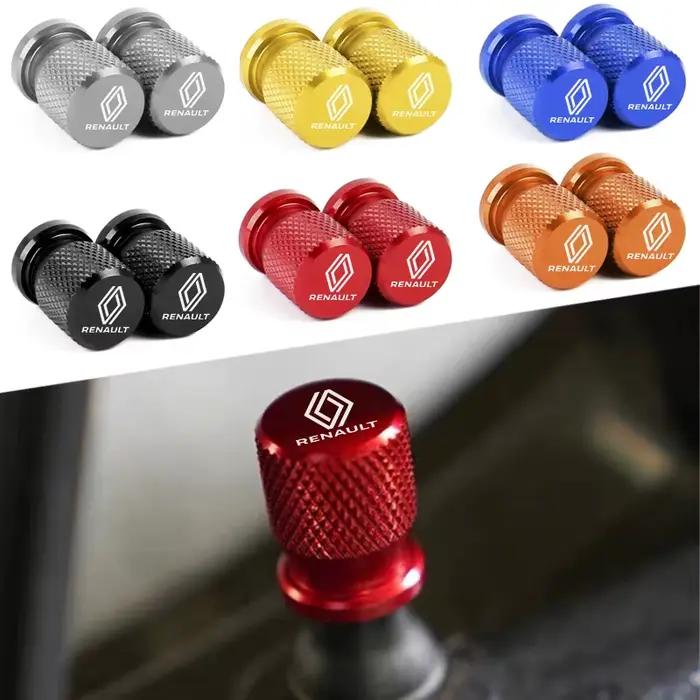 Bouchons de Valve de pneu de voiture, emblème, étui en métal pour Renault, nouveau Sport Duster Megane 2 3, accessoires