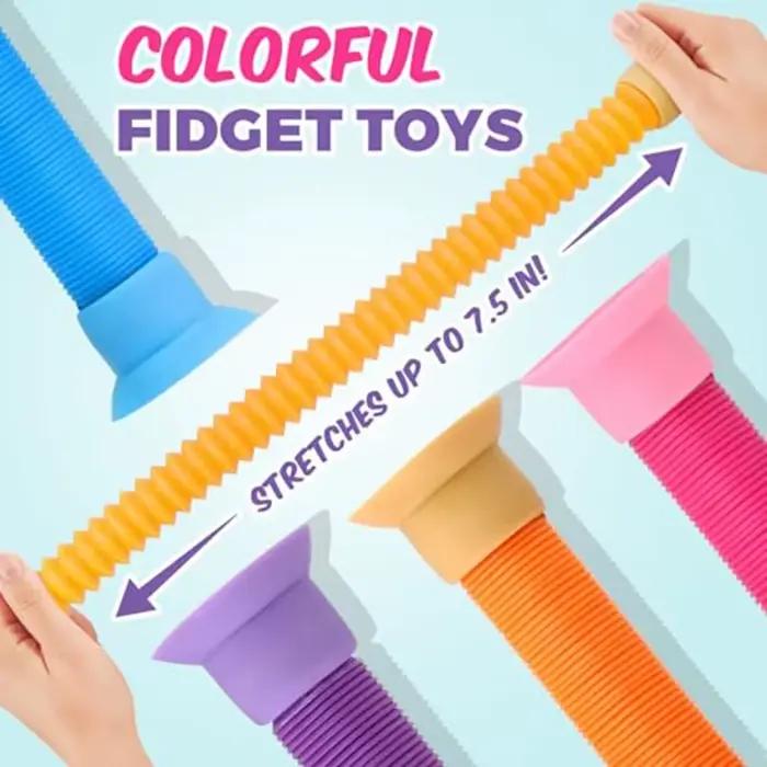 Jouets à ventouse licorne, Tubes Pop extensibles, soulagement du Stress, décompression, jouets sensoriels, prix de carnaval pour garçons et filles
