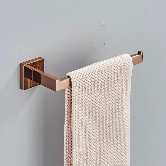 Ensemble de matériel de bain doré Rose, accessoires de toilette, porte-serviettes, porte-papier toilette, barre à serviettes, accessoires de salle de bains en acier inoxydable