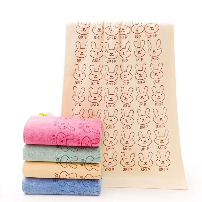 Serviette de bain en microfibre pour enfants avec motif de dessin animé – Couverture