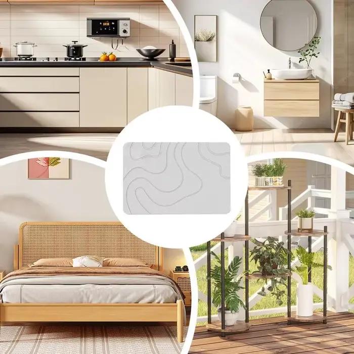 Tapis de salle de bain Super absorbant et antidérapant