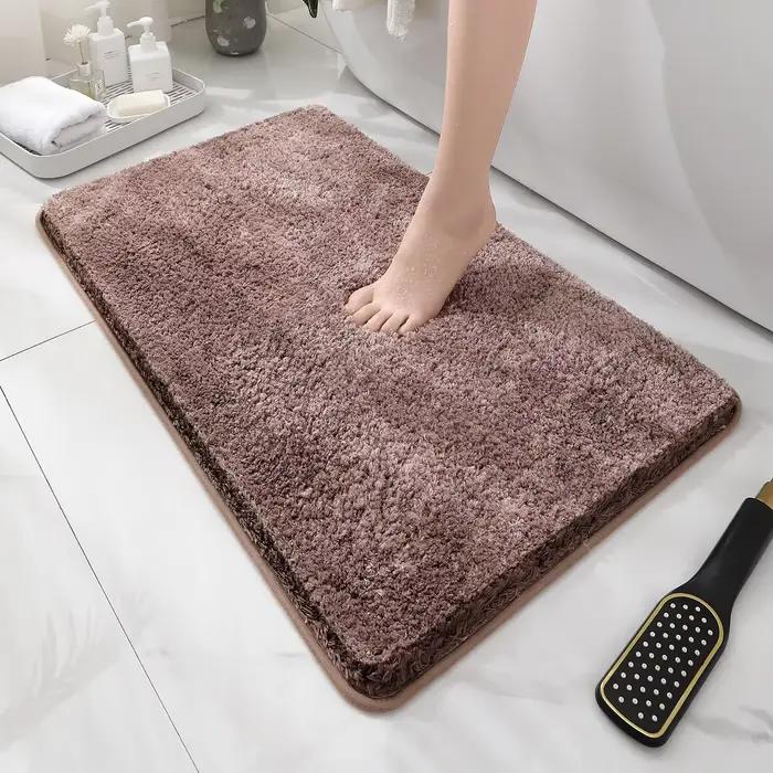 Tapis de sol de salle de bain arrondi et épais