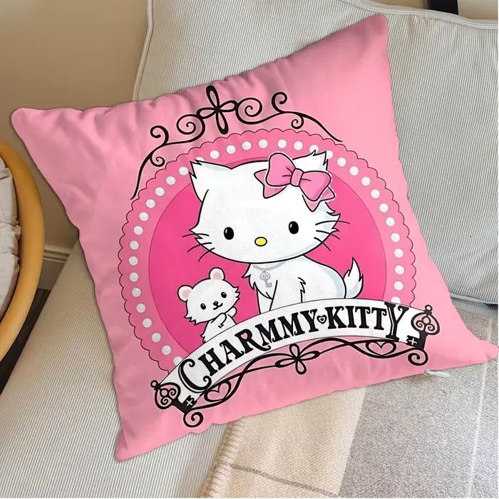 Coussins décoratifs Kawaii C-Charmmy kittyes pour canapé, articles de décoration de chambre, cadeaux personnalisés, décoration de la maison