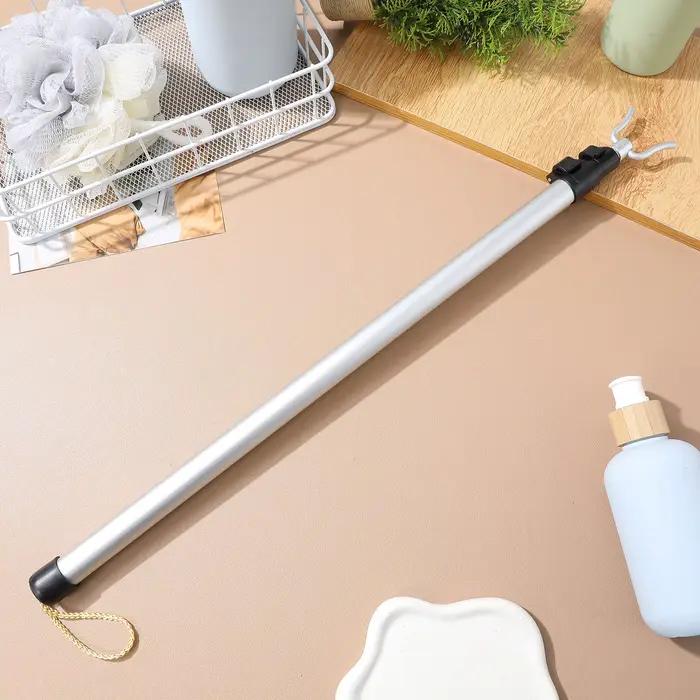 1 pièce - Séchoir à linge rétractable en alliage d'aluminium, perche télescopique pour le séchage du linge, pour balcon, salle de bain, usage domestique, léger et robuste