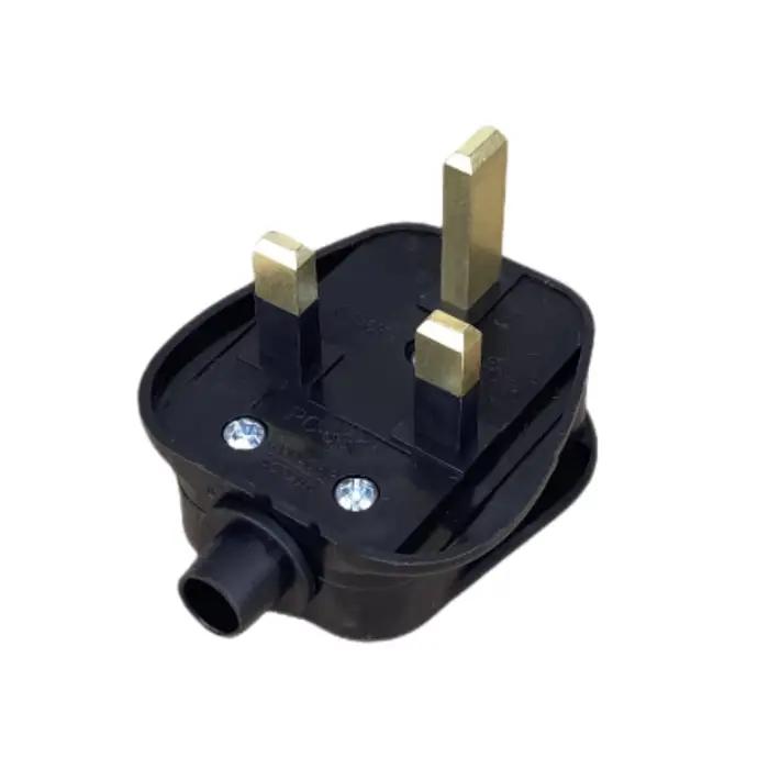 Prise électrique de remplacement mâle britannique, 3 broches, Type G, prises électriques, adaptateur d'alimentation britannique Schuko, rallonge, connecteur