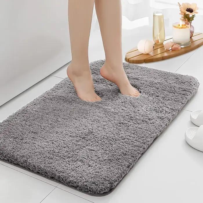Tapis de salle de bain antidérapant à Absorption d'eau