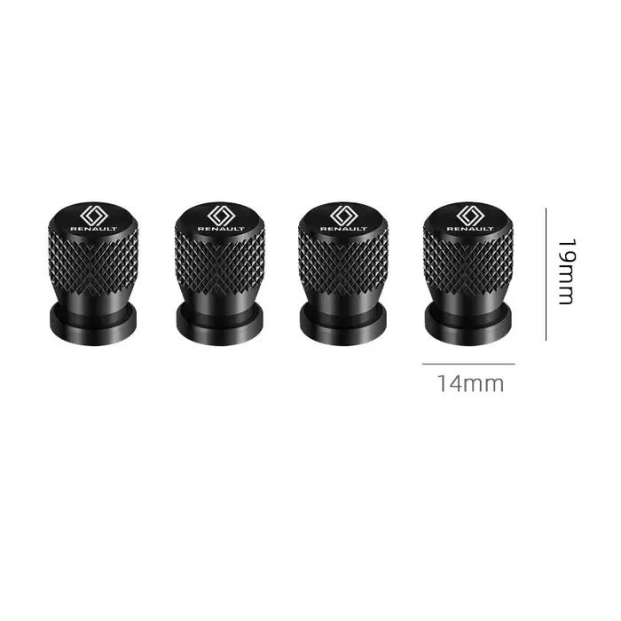 Bouchons de Valve de pneu de voiture, emblème, étui en métal pour Renault, nouveau Sport Duster Megane 2 3, accessoires