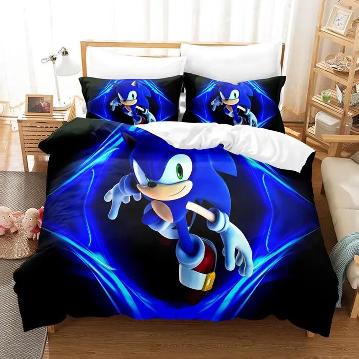 Parure de lit pour garçon Sonic