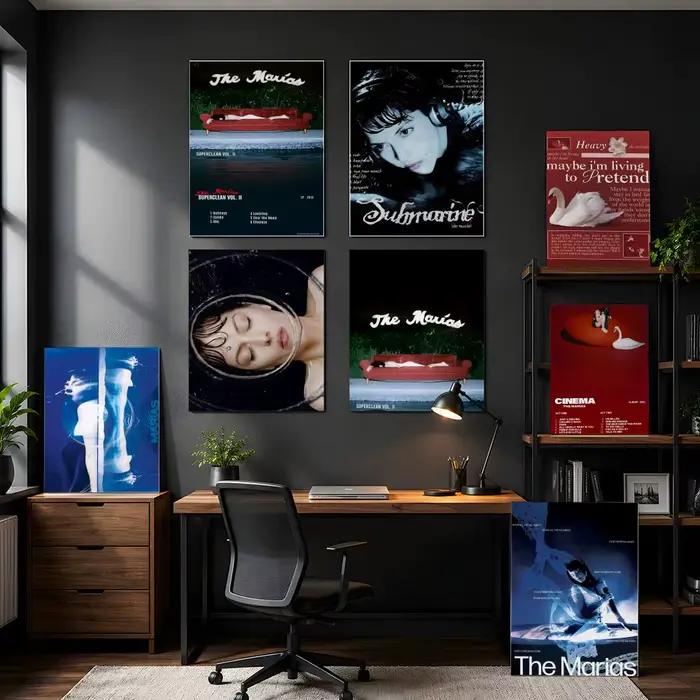 Affiche murale durable pour salle de bain, décoration murale pour chambre d'hôtes, résistante à la décoloration et aux rayures, de la marque The M-Marias