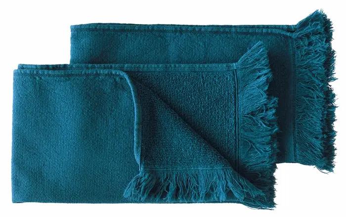 Lot de 2 serviettes invits Luna Orage 30 x 50