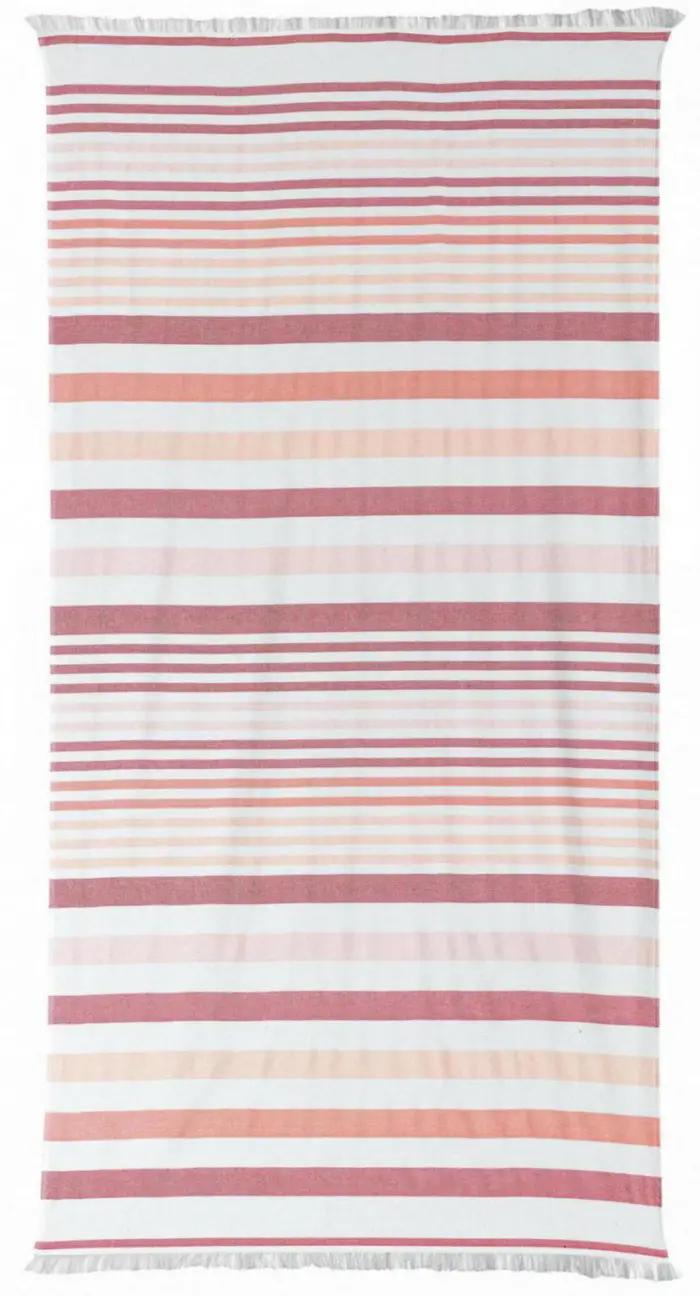 Drap hammam recycl Samoa Brique 100 x 200