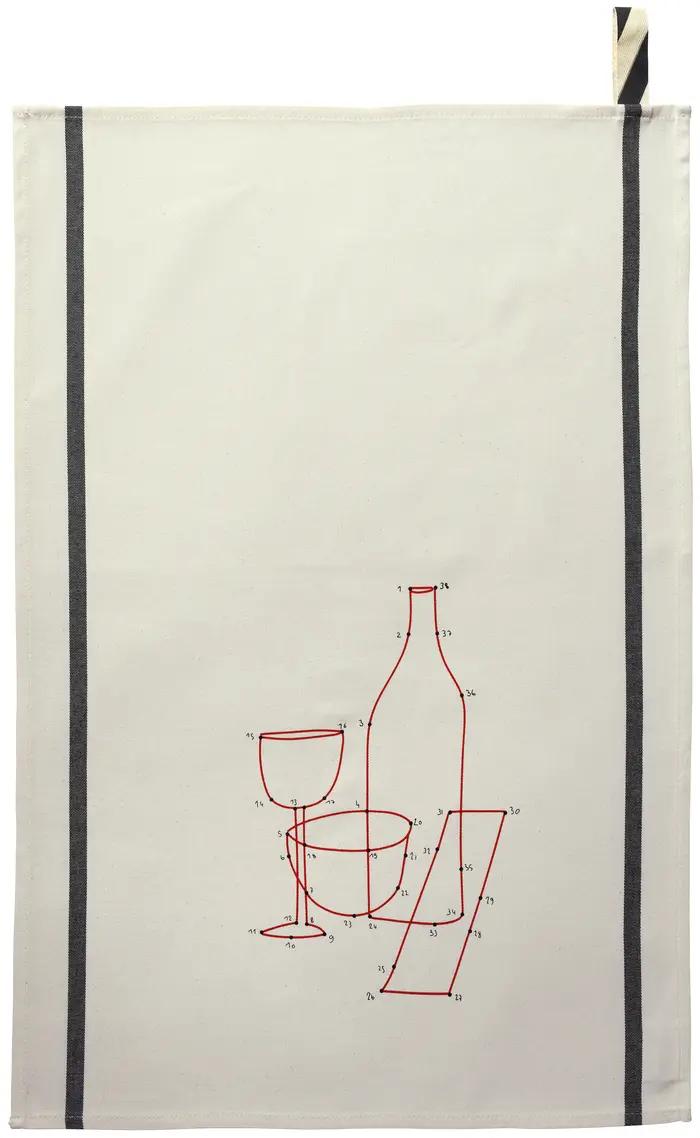 Torchon Phil Drink Ecru 70 x 50