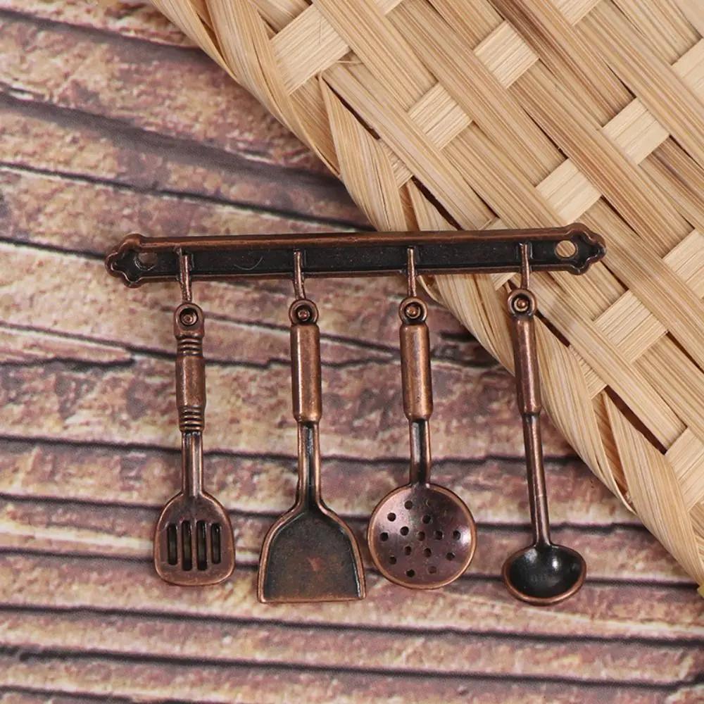 Bouilloire 1:12, Ensembles d'ustensiles de cuisine miniatures, Ensemble de cuisine en alliage à l'éc