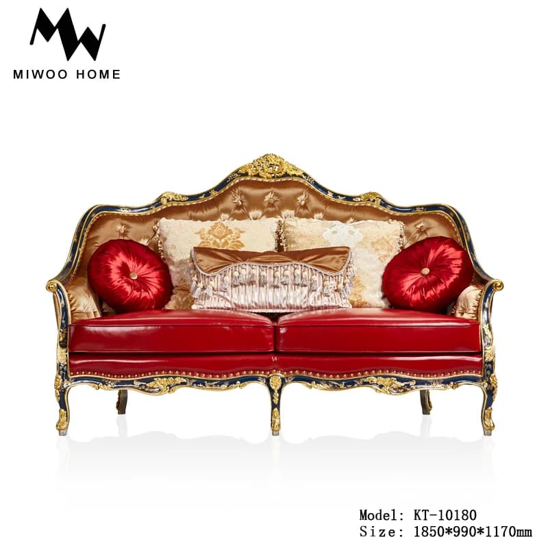 Canapé italien moderne en cuir véritable, Design minimaliste et élégant, mise à niveau du Salon, lux