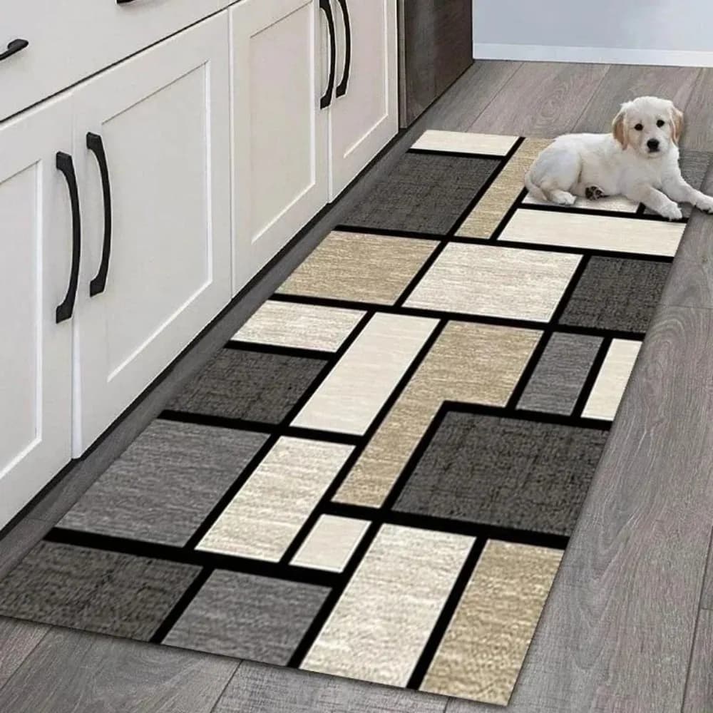 VIKAMA Tapis antidérapant d'entrée de cuisine, long coureur lavable en machine pour une utilisation