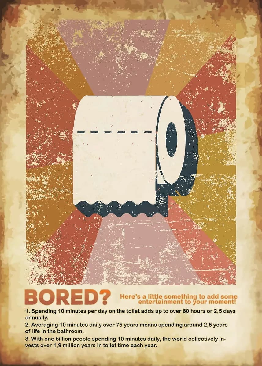Affiches de salle de bain amusantes, toilettes ennuyeuses, douche, squelette, imprimés modernes, pei