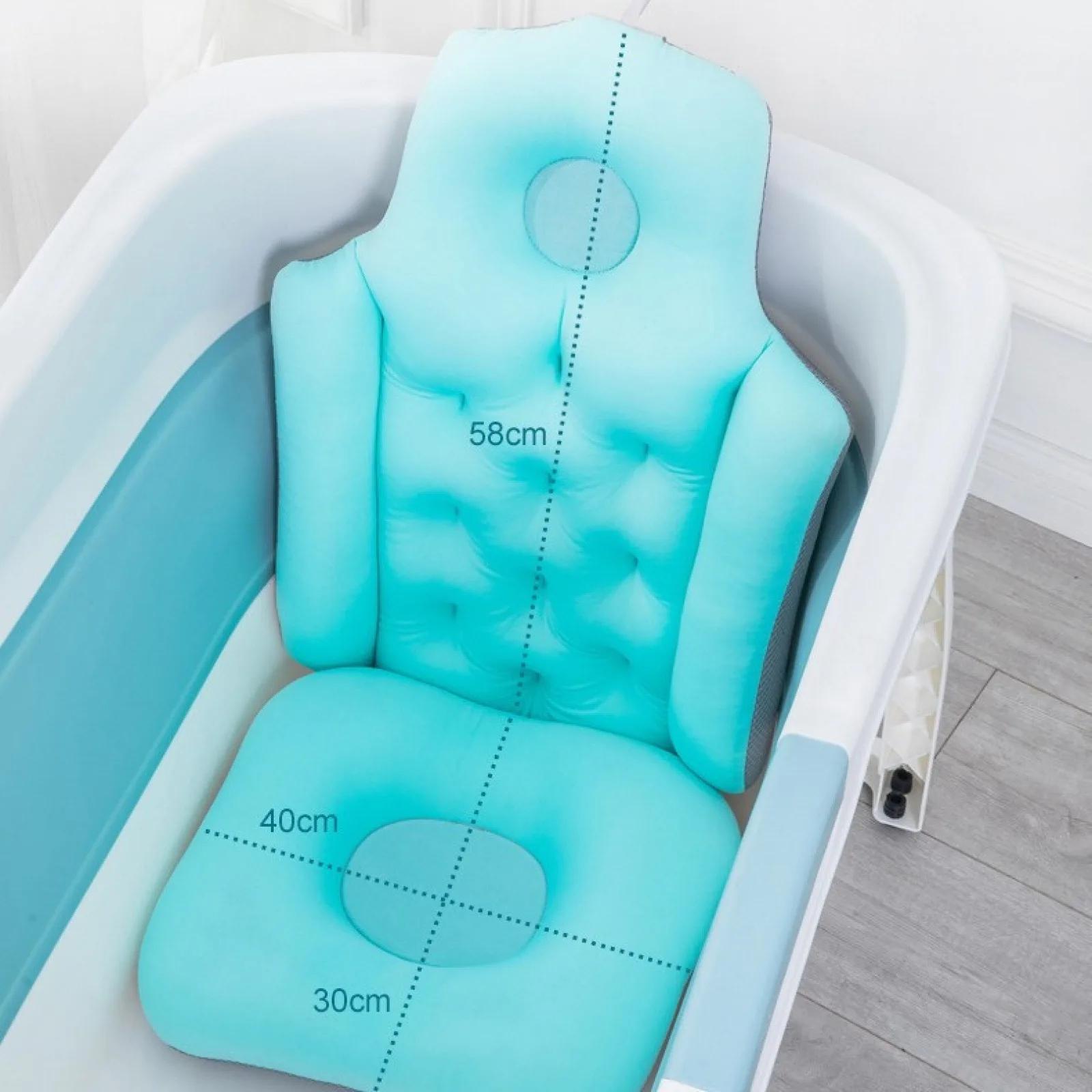 Coussin de bain confortable, coussin de spa, coussin de baignoire antidérapant et imperméable pour l