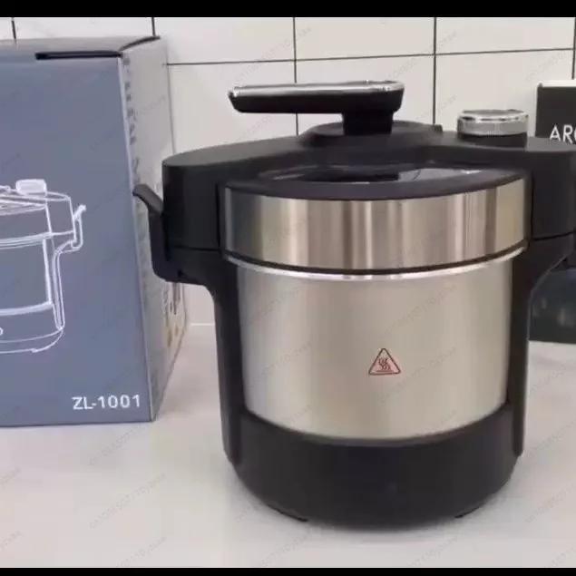 Machine à Fufu Chauffante 6L, Mélangeur Électrique de Manioc en Acier Inoxydable, Marmite Chauffante