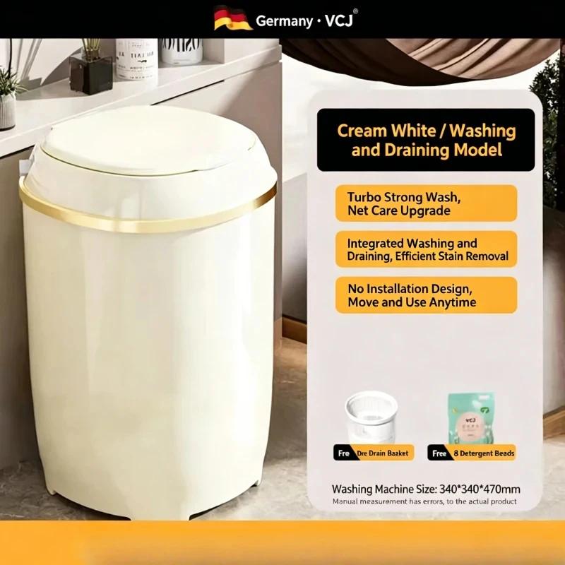 Mini-lave-linge semi-automatique, parfait pour les vêtements de bébé et les articles intimes, idéal pour les personnes célibataires, les hôtels et les petits auberges.