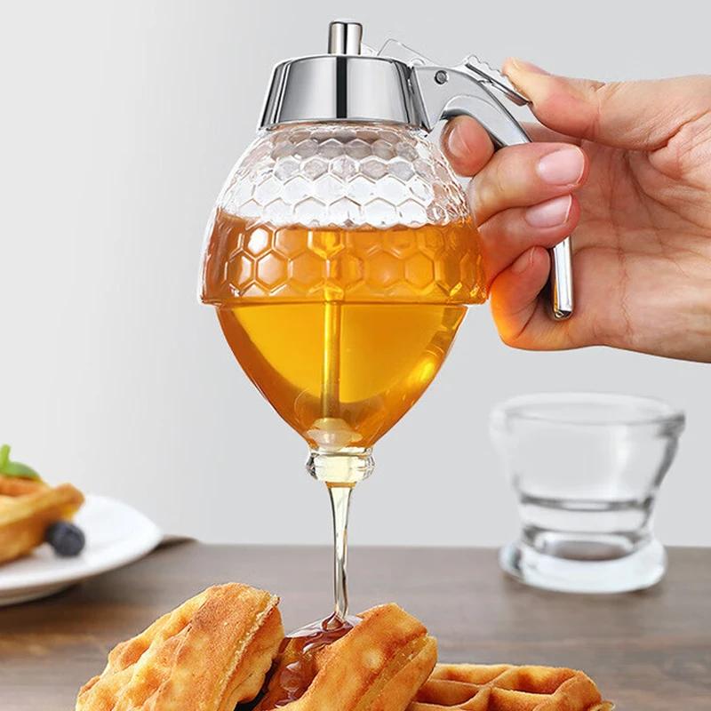 Pot de miel Portable, bouilloire de stockage de sirop d'huile, adapté au jus d'abeille, Pot de liquide de cuisine, conteneur de fournitures de rangement de cuisine