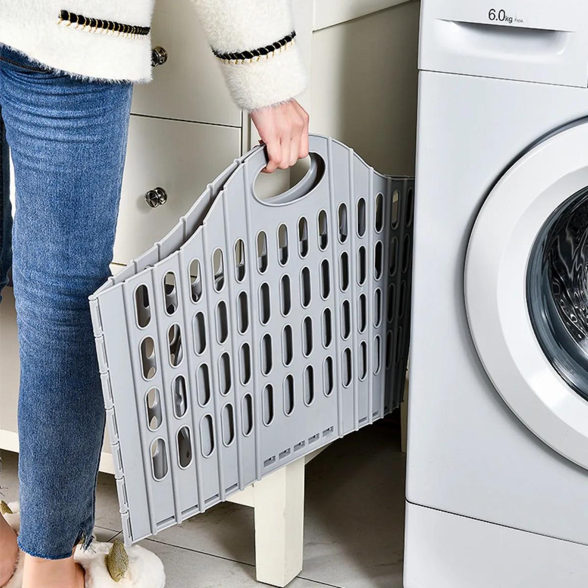 Panier à linge pliable moderne, organisateur de vêtements sales portables de grande capacité, panier à linge Durable pour la salle de bain à domicile