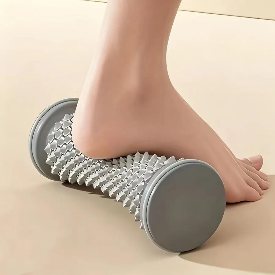 Rouleau de massage du fascia plantaire - Rouleau de massage des points d'acupuncture portable pour la maison - Relaxant pour les pieds, soulagement des pieds plats, yoga