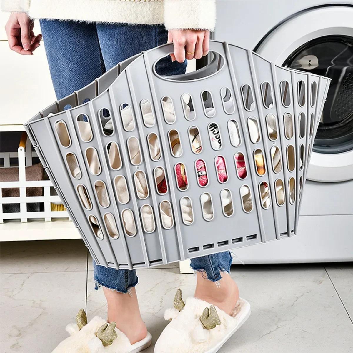 Panier à linge pliable moderne, grande capacité, organisateur de vêtements sales portable, panier à linge durable pour la maison et la salle de bain