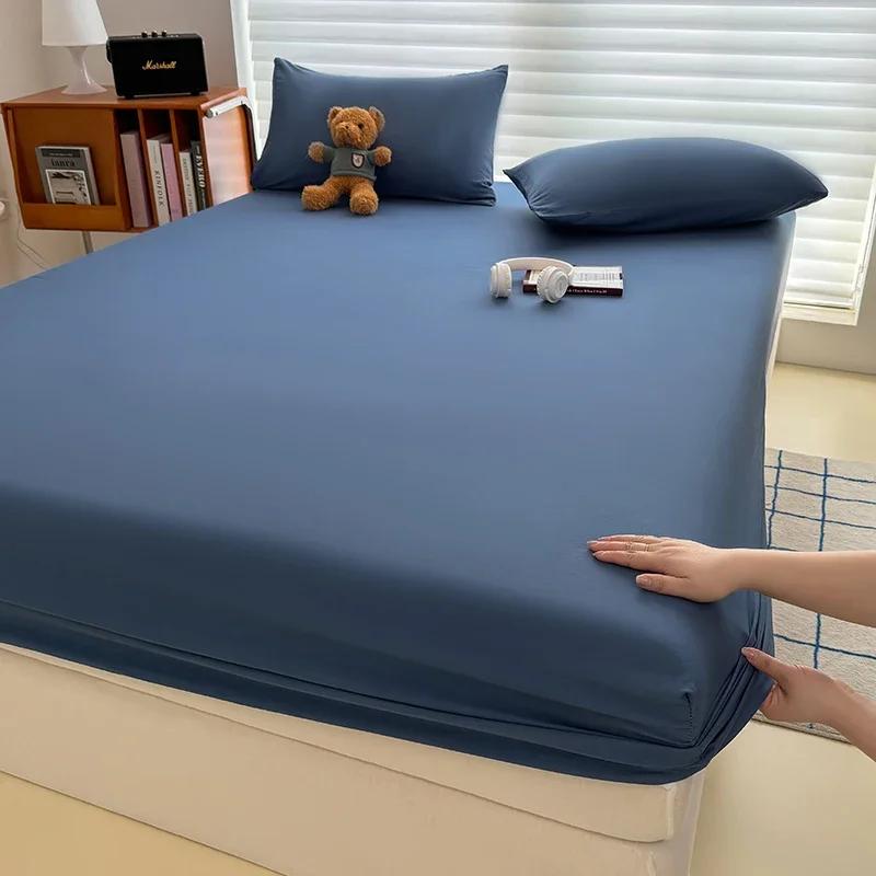 Drap-housse 90/120/150/180cm avec bandes élastiques, housses de matelas réglables antidérapantes pour lit simple, Double, King, Queen