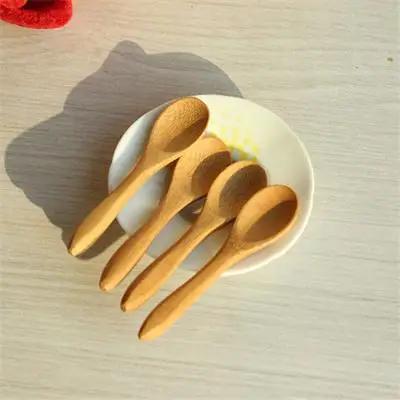 Petites mini cuillères en bois pour enfants, cuillère à condiments, miel, cuisine, 5 pièces