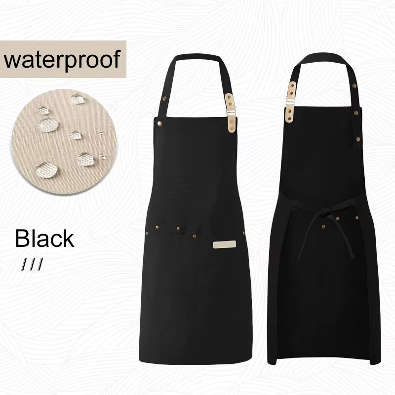 Tablier de cuisine imperméable personnalisé avec Logo Design toile boulangerie café tablier personna