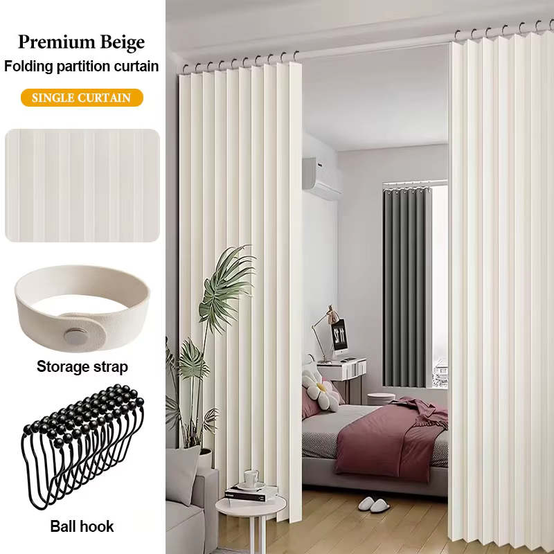 Panneau de rideau séparateur d'espace pour chambre à coucher, salon et dressing, séparateur d'intimi