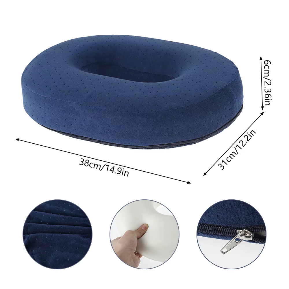 Coussin de siège de chaise en mousse à mémoire de forme, anneau Donut confortable, oreiller pour fem