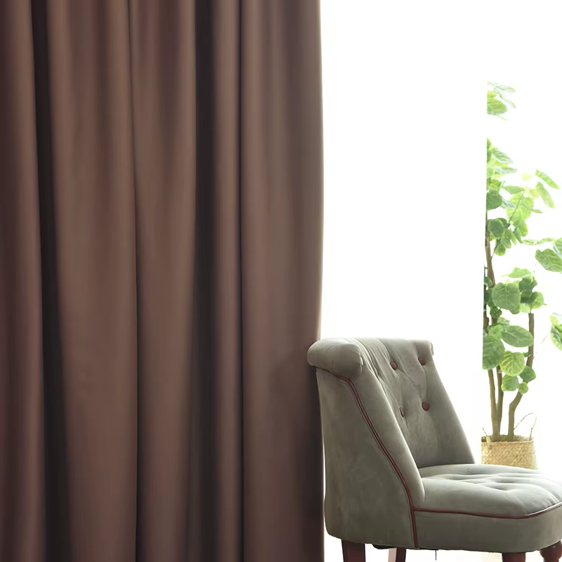 Rideaux occultants modernes marron pour salon, salle à manger, fenêtre, chambre à coucher, rideaux f